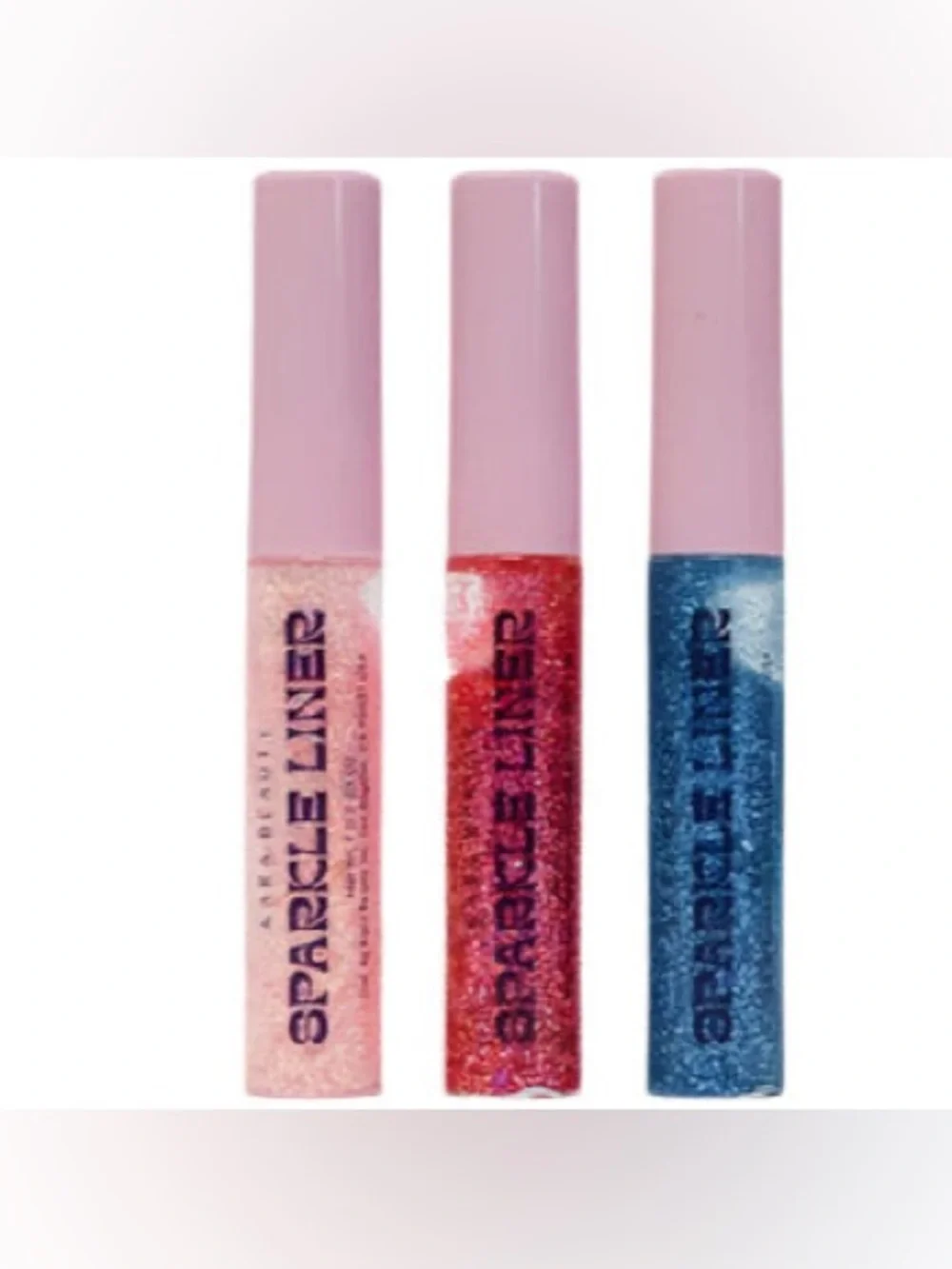Sparkle Liner Trio Glitter Eyeliner Set - Pink, Red, Blue